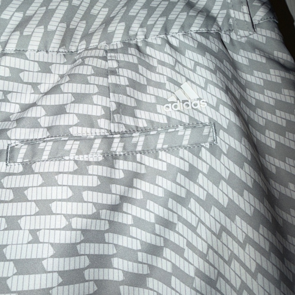 adidas Gray and White Patterned Golf Skort - Picture 7 of 9